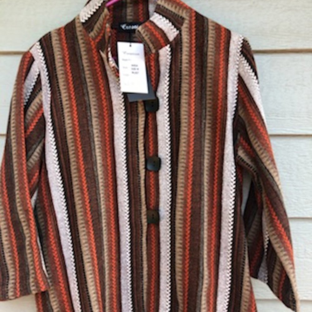 NWT Women's striped shacket